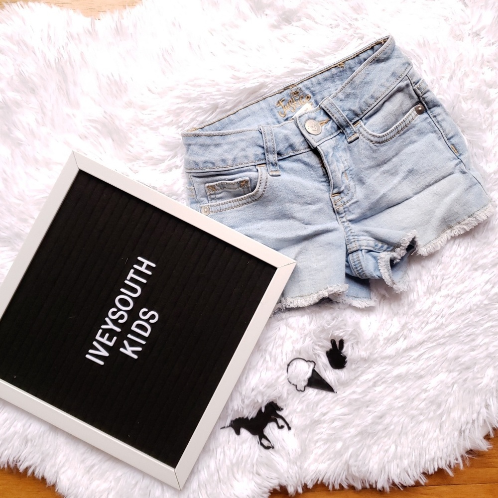 Justice denim shorts